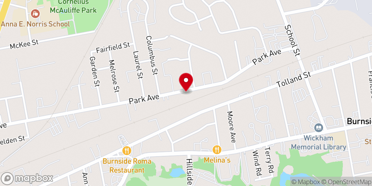 Map showing location of Christ Embassy Connecticut