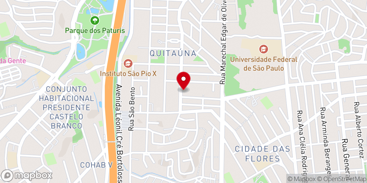 Map showing location of Igreja Assembleia de Deus Adbras Osasco