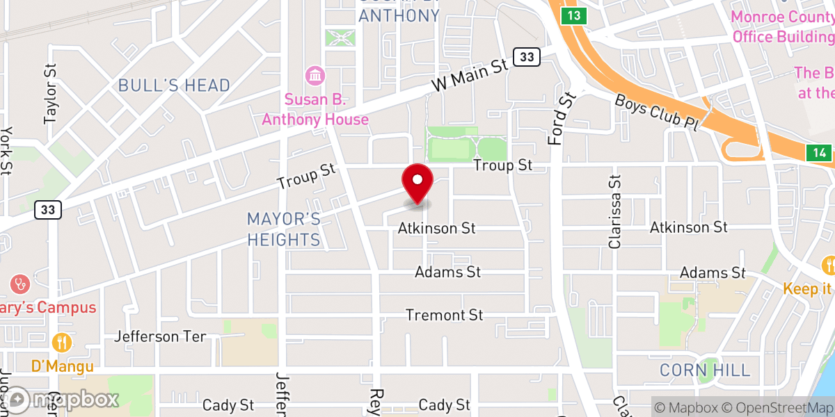 Map showing location of Ephraim Full Gospel Christian Center