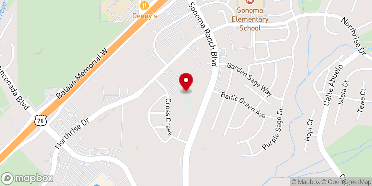Map showing location of FBC Las Cruces
