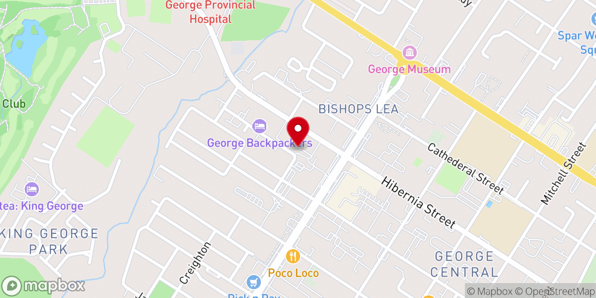 Map showing location of Eden Seventh-day Adventist Church, George