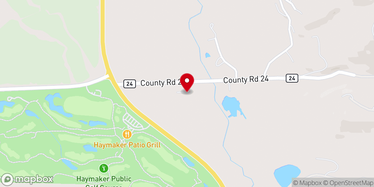 Map showing location of Priest Creek Chapel at The Orton Ranch