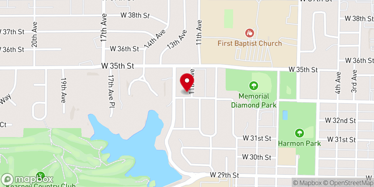 Map showing location of Holy Cross Campus Ministry