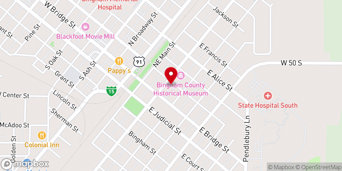 Map showing location of St Pauls Episcopal Church