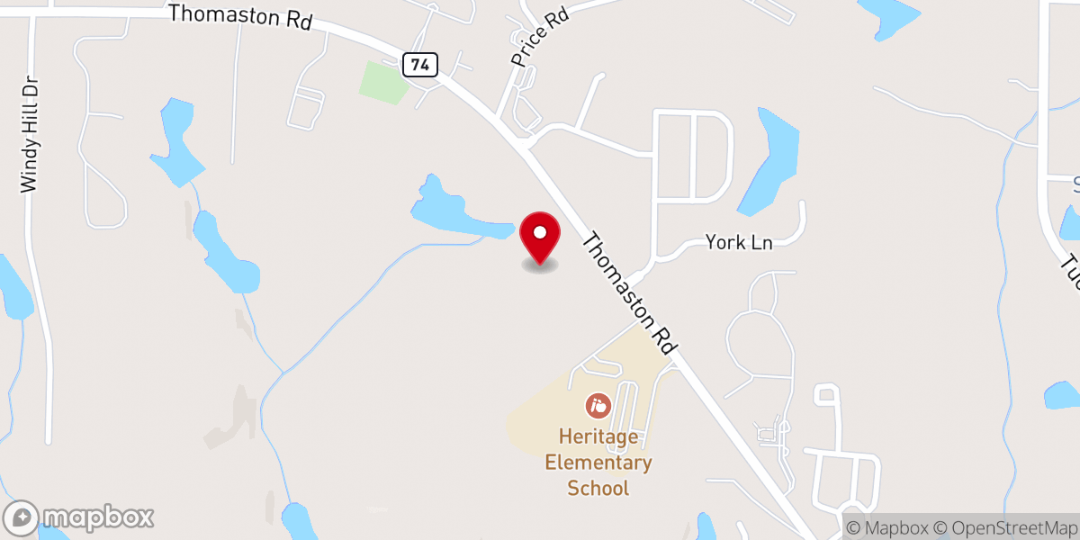 Map showing location of Living Waters Fellowship