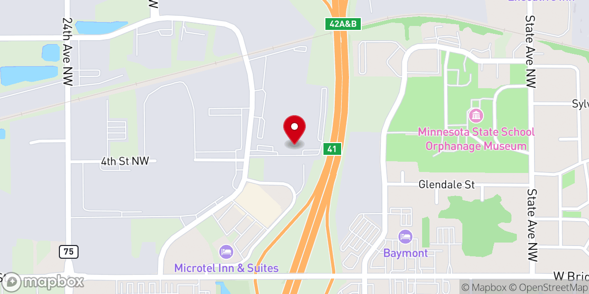 Map showing location of Wenger Corporation