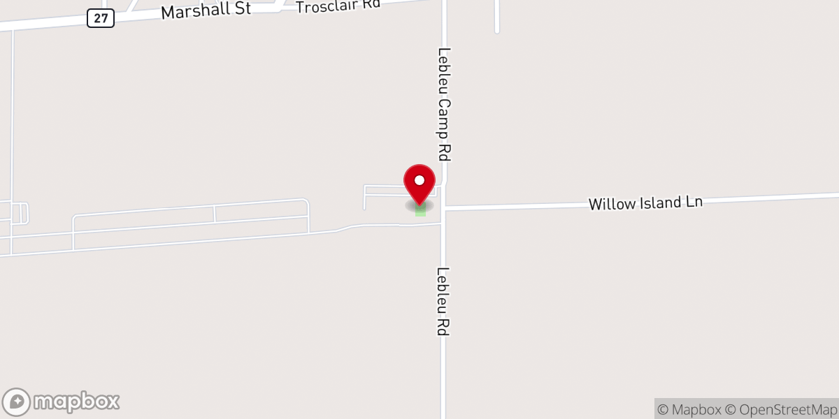 Map showing location of Cameron Parish Recreation District No. 6 Facility