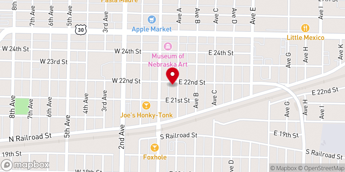 Map showing location of Citylight Kearney
