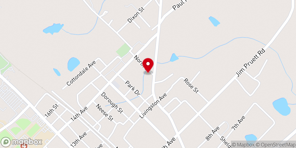Map showing location of Naomi Foreman Ministries