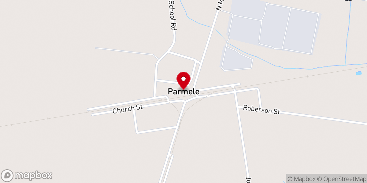 Map showing location of New Hope Fellowship Church