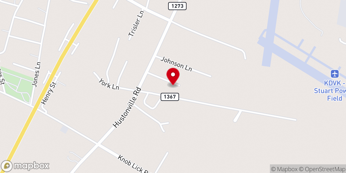 Map showing location of Shelby Baptist Church