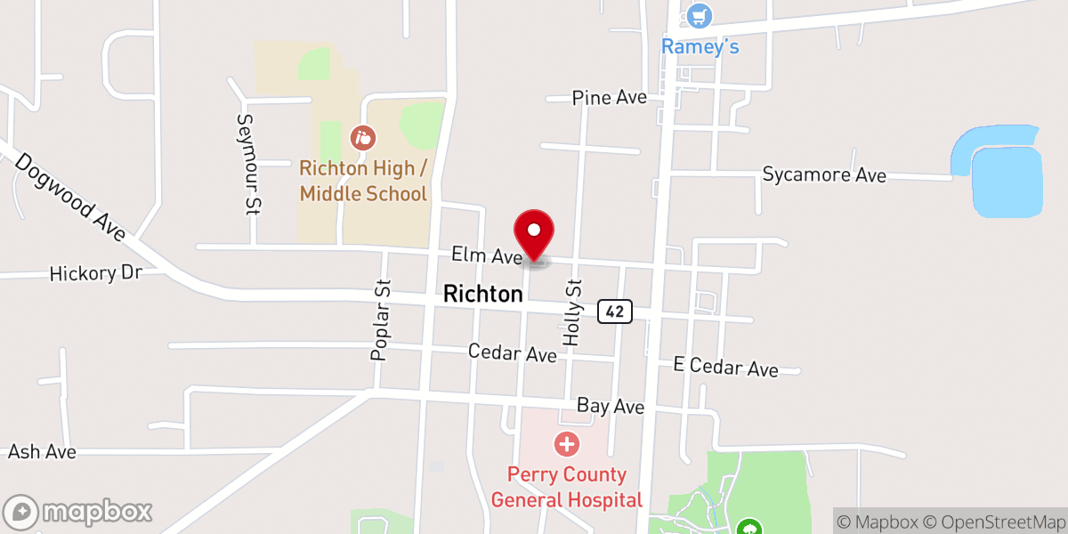 Map showing location of Mulberry Church