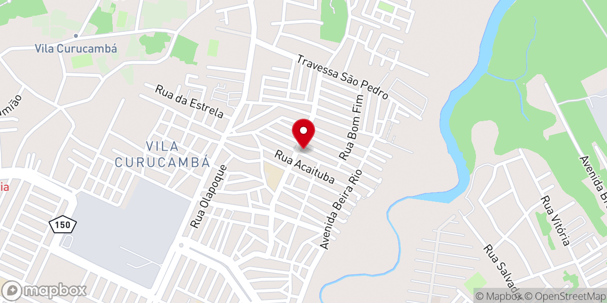 Map showing location of Igreja Batista Missionária da Amazônia - IBMA Curuçambá