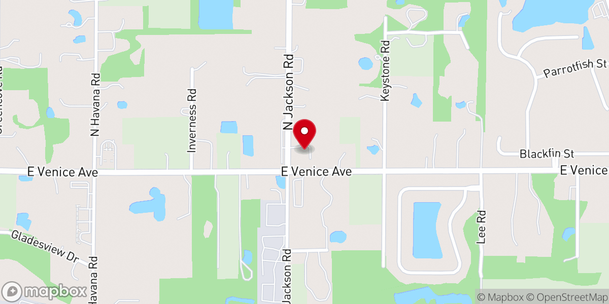Map showing location of SunCoast Metropolitan Community Church (MCC)