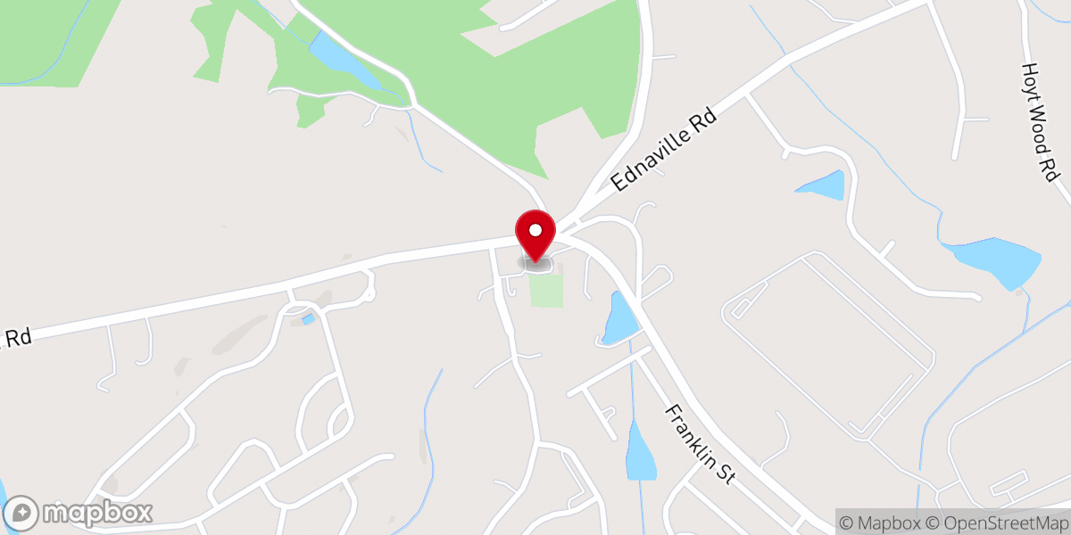 Map showing location of New Liberty United Methodist Church