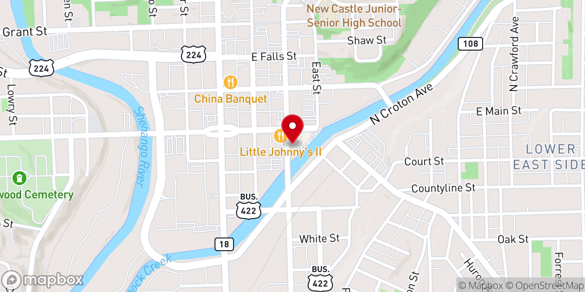 Map showing location of City Church