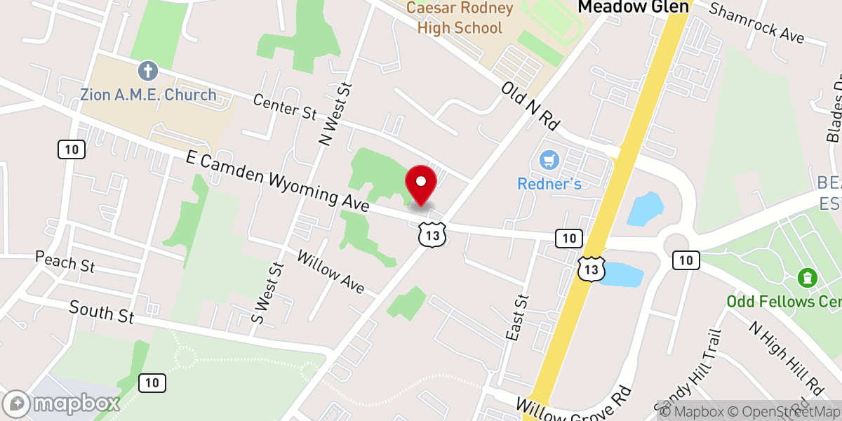 Map showing location of Morning Star Institutional Church
