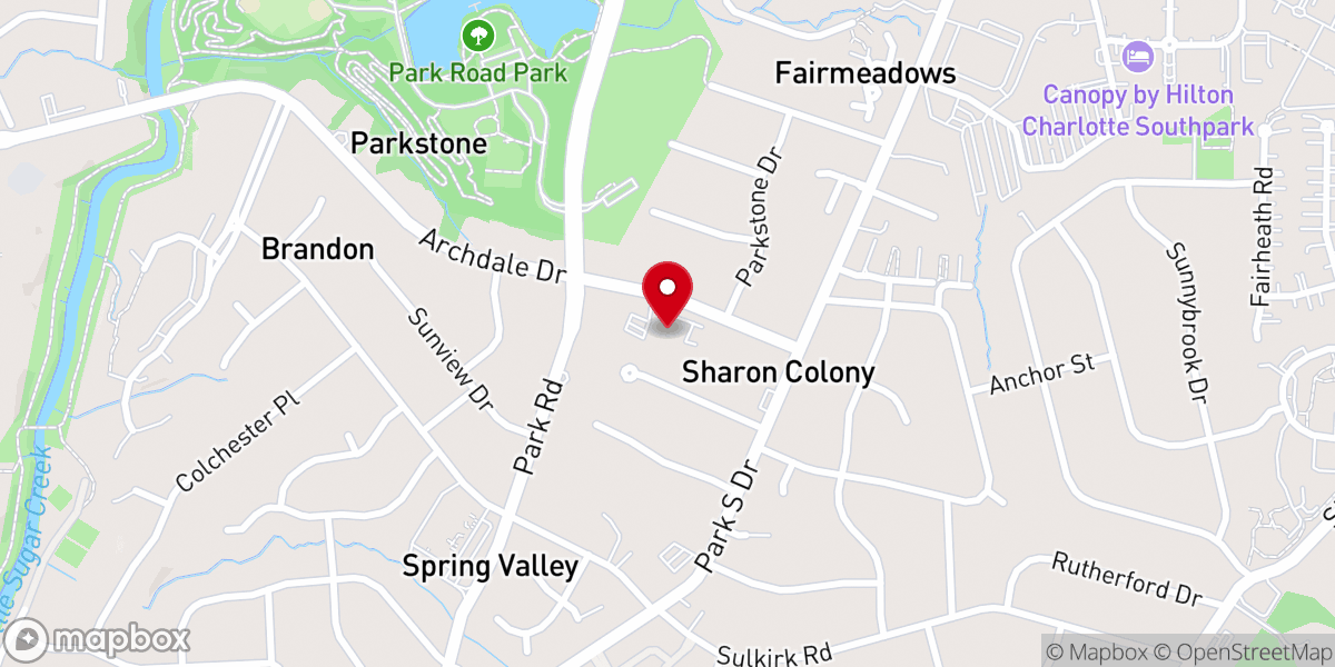 Map showing location of Sovereign Grace Presbyterian Church (PCA)