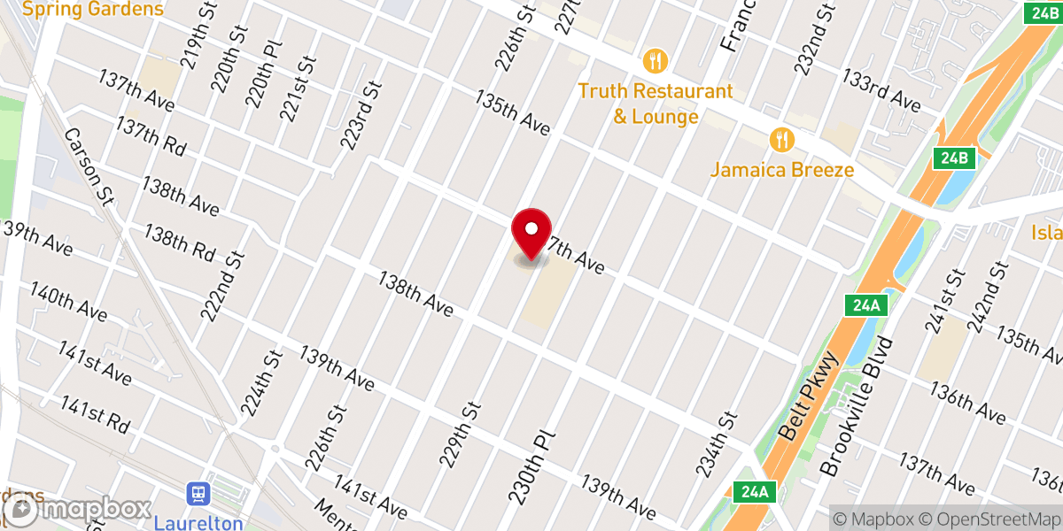 Map showing location of Linden Seventh Day Adventist Church Community Services - Food Distribution Center