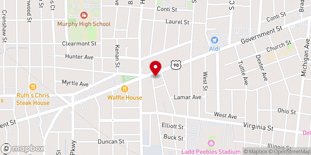 Map showing location of Saint John African Methodist Episcopal Church