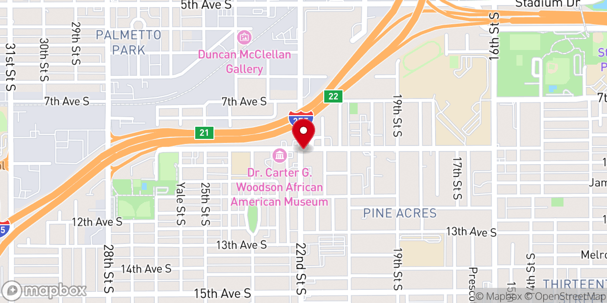 Map showing location of Worship City Church