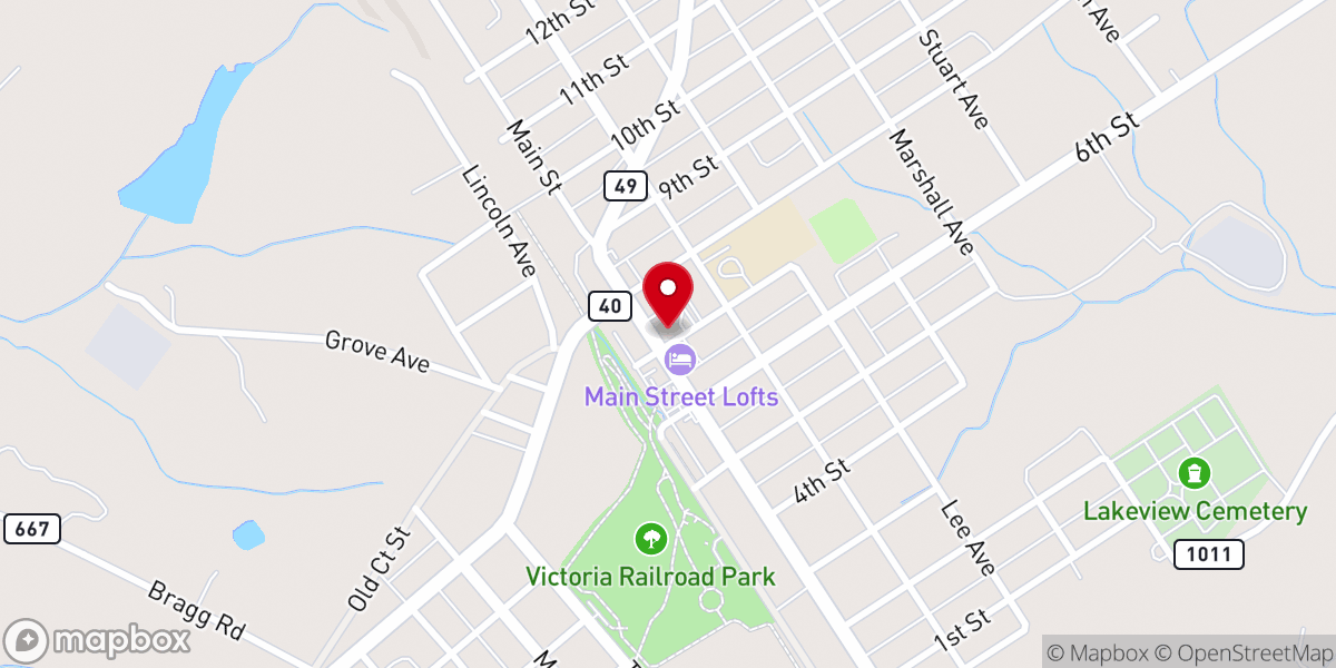 Map showing location of Thrift Chapel