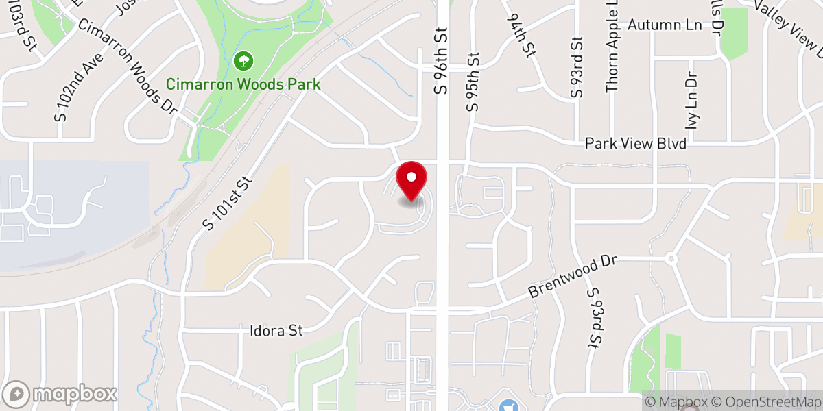 Map showing location of Beautiful Savior Student Ministry