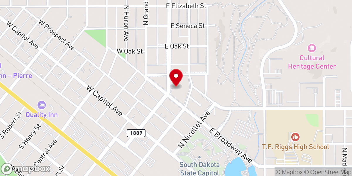 Map showing location of Ss. Peter & Paul Catholic Church