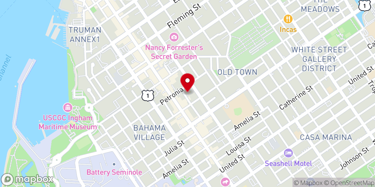 Map showing location of Saint Peter's Episcopal Church