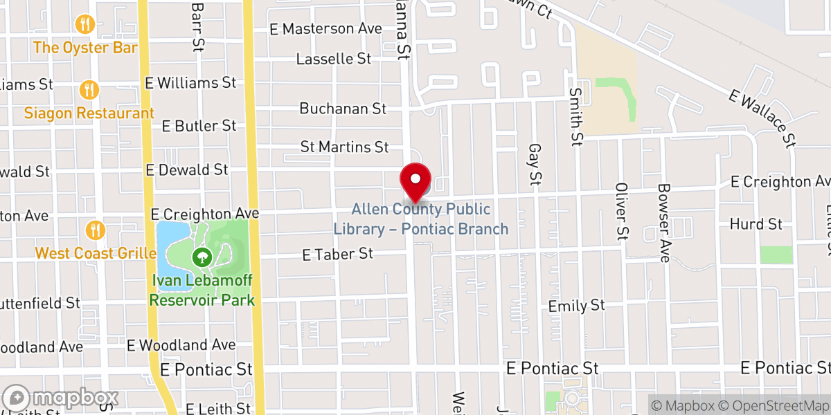Map showing location of Zion Lutheran Church