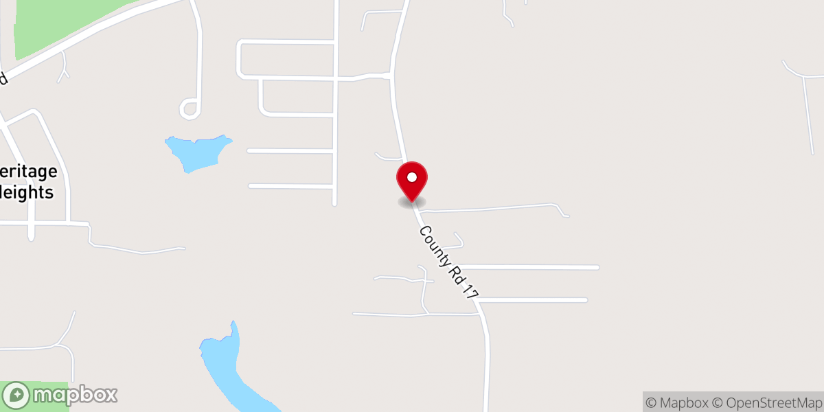 Map showing location of Iglesia Hosanna Church