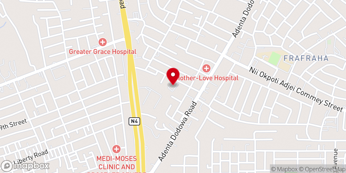 Map showing location of Action Chapel International, Wonder Cathedral