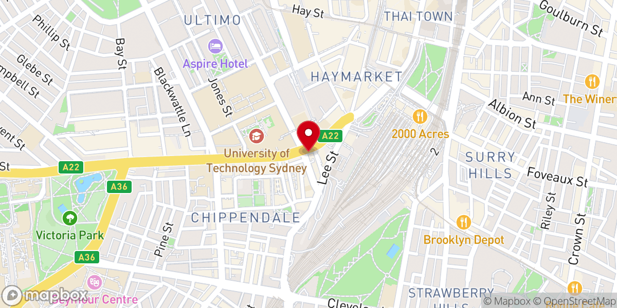 Map showing location of IFGF Sydney