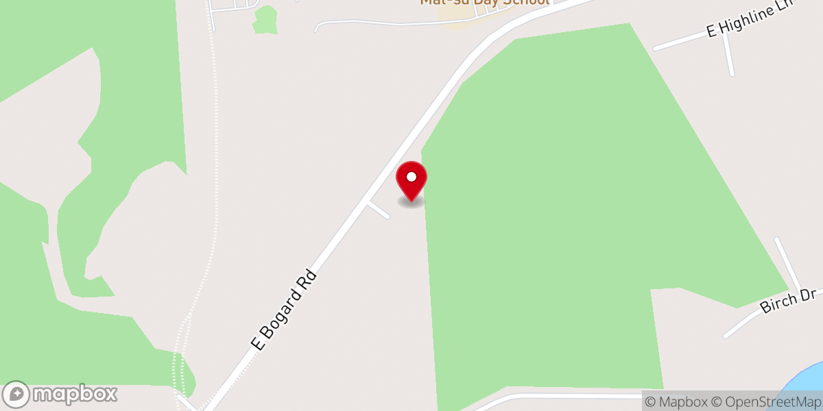 Map showing location of Church of Christ at Wasilla Inc
