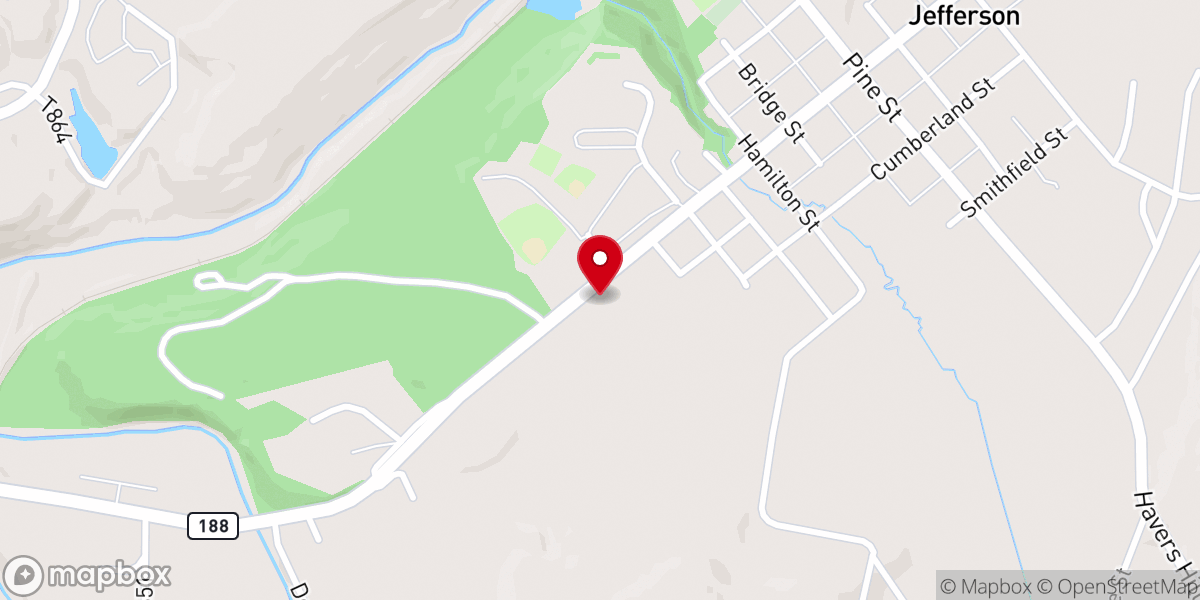 Map showing location of St. Marcellus Catholic Church -St. Matthias Parish