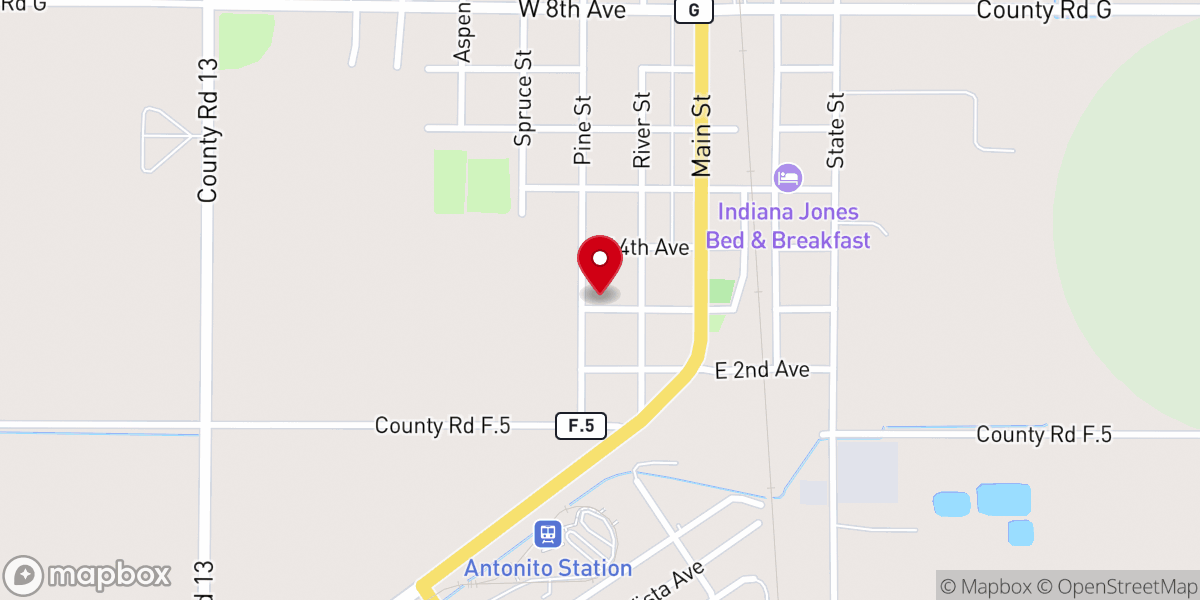 Map showing location of Guadalupe Parish Credit Union