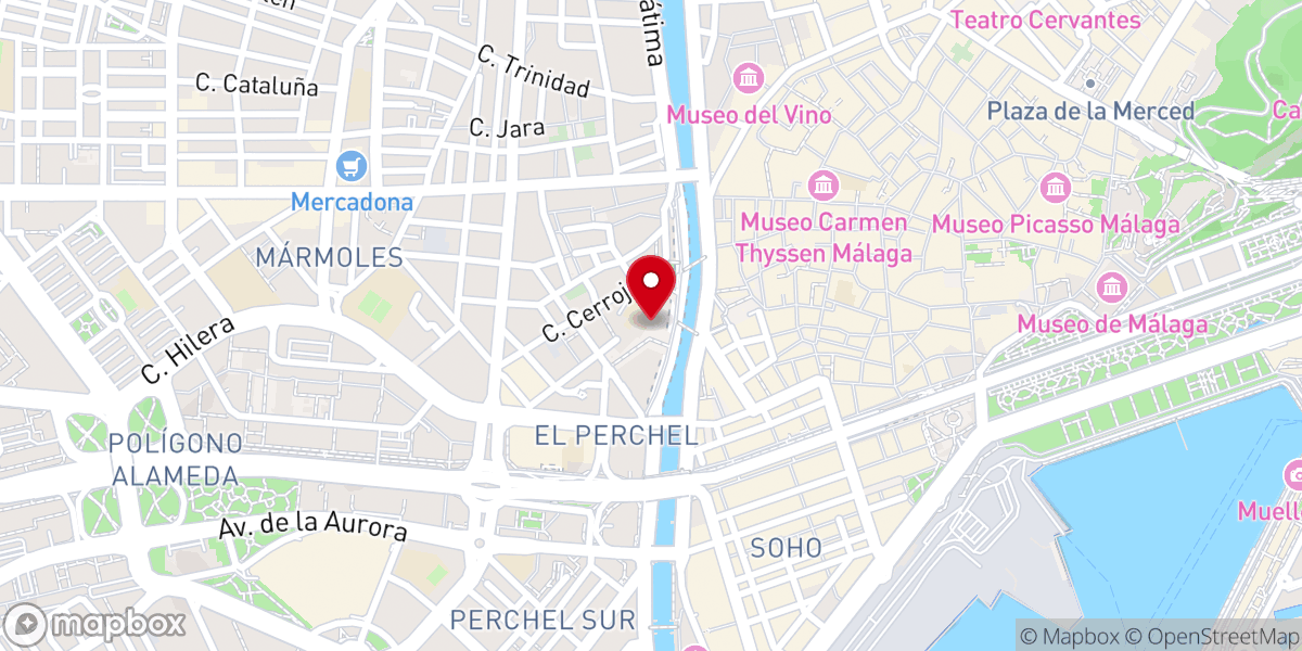 Map showing location of Iglesia de Santo Domingo de Guzmán