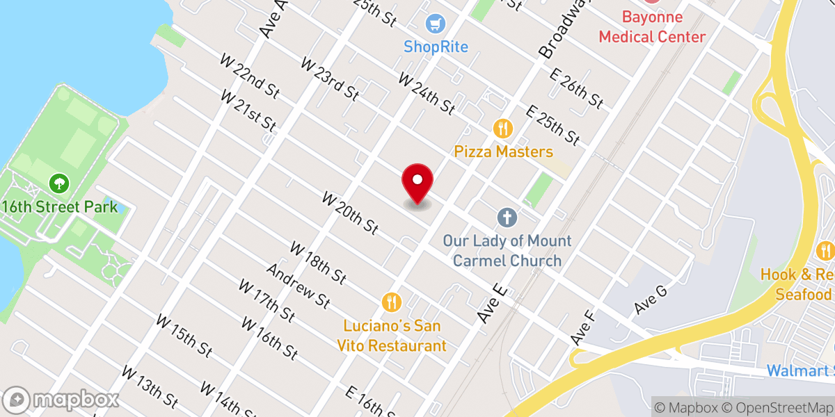 Map showing location of Grace Bible Fellowship