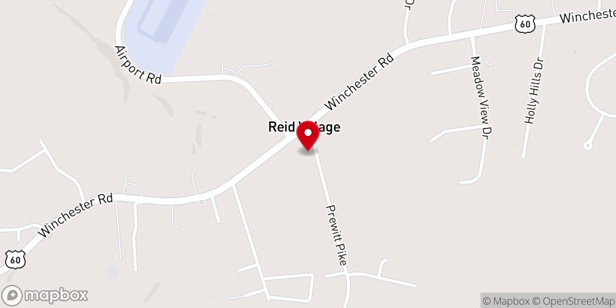 Map showing location of Thrive Church