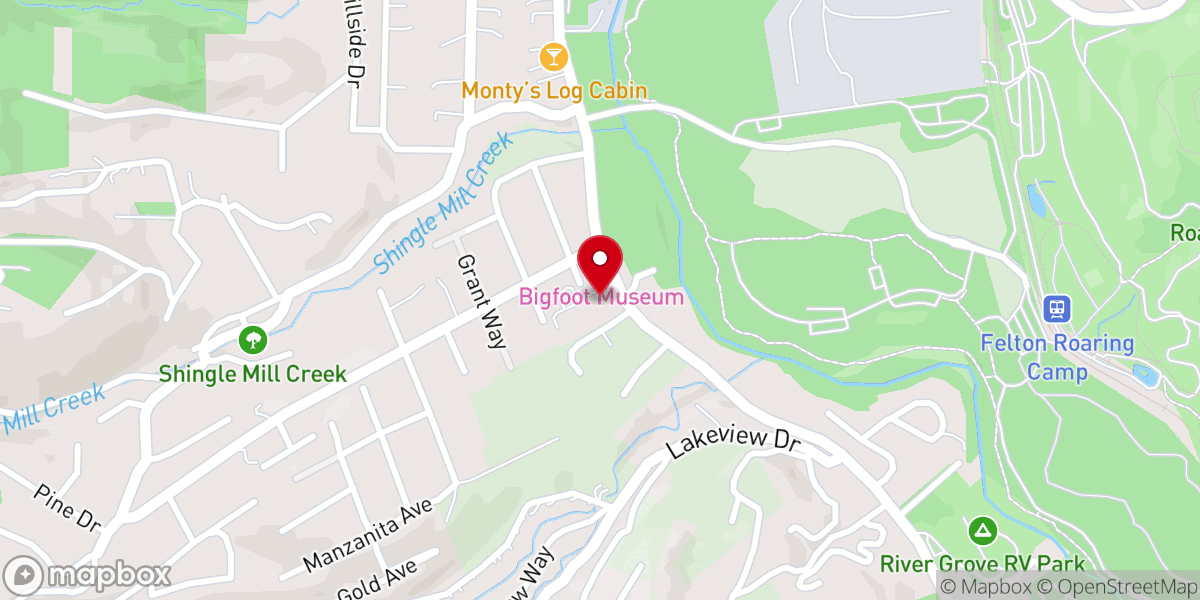 Map showing location of Outdoor Redwood Wedd Cathedral