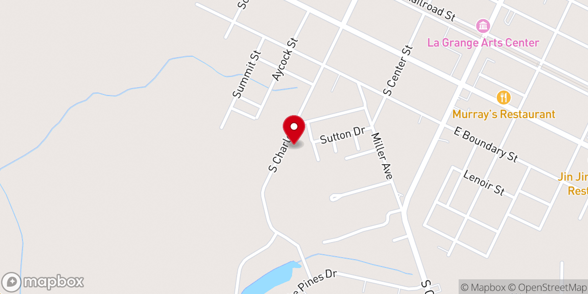 Map showing location of Community Baptist Church