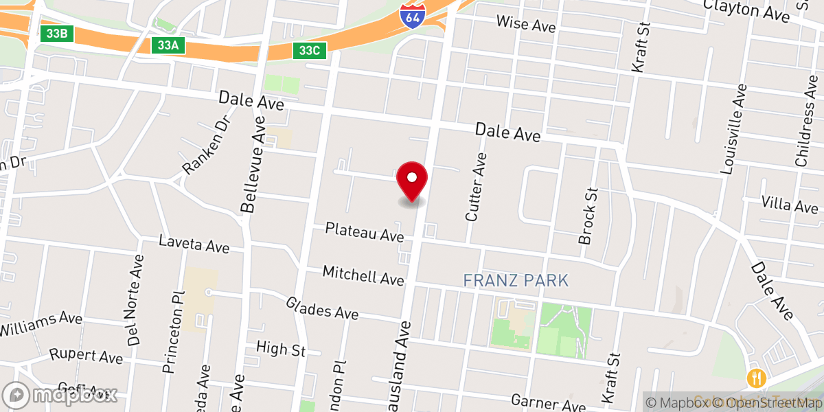 Map showing location of Forest Park Bible Church