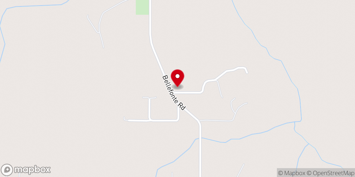 Map showing location of Living Water Full Gospel Church