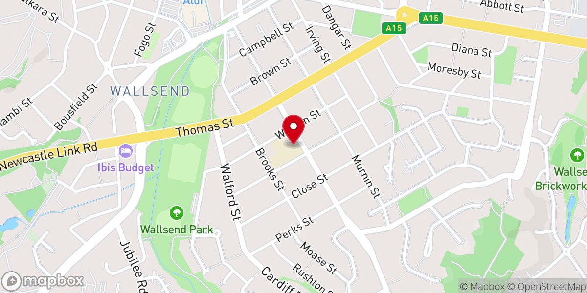 Map showing location of Newcastle Christian Assembly - Malayalam and English Pentecostal Church ,Newcastle -NSW π¦πΊ