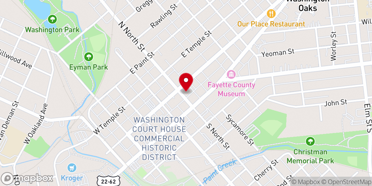Map showing location of WCH Grace Methodist Church