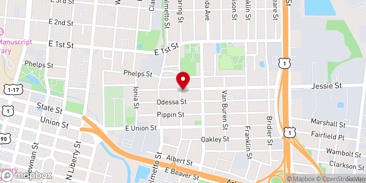 Map showing location of In the Word International Church