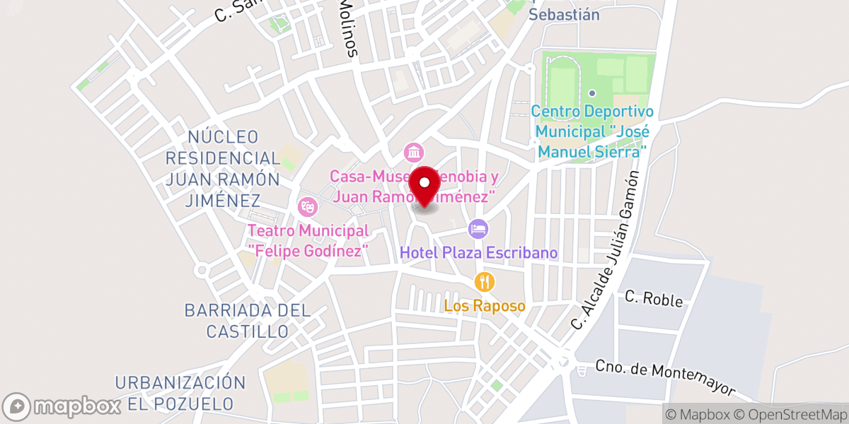 Map showing location of Iglesia Parroquial Nuestra Señora de la Granada