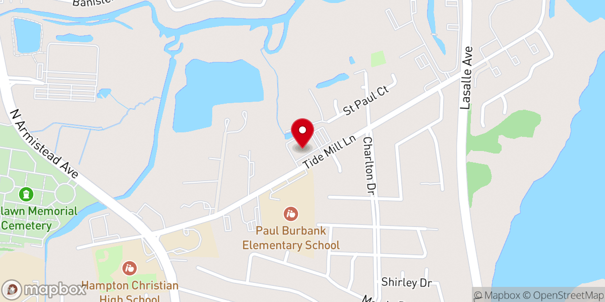 Map showing location of Cornerstone Worship Center International Assembly
