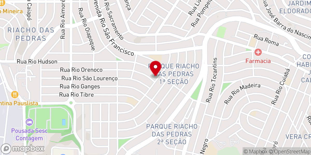 Map showing location of Igreja Batista Nacional Ebenezer