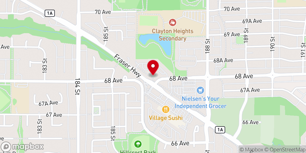 Map showing location of Hope Community Church